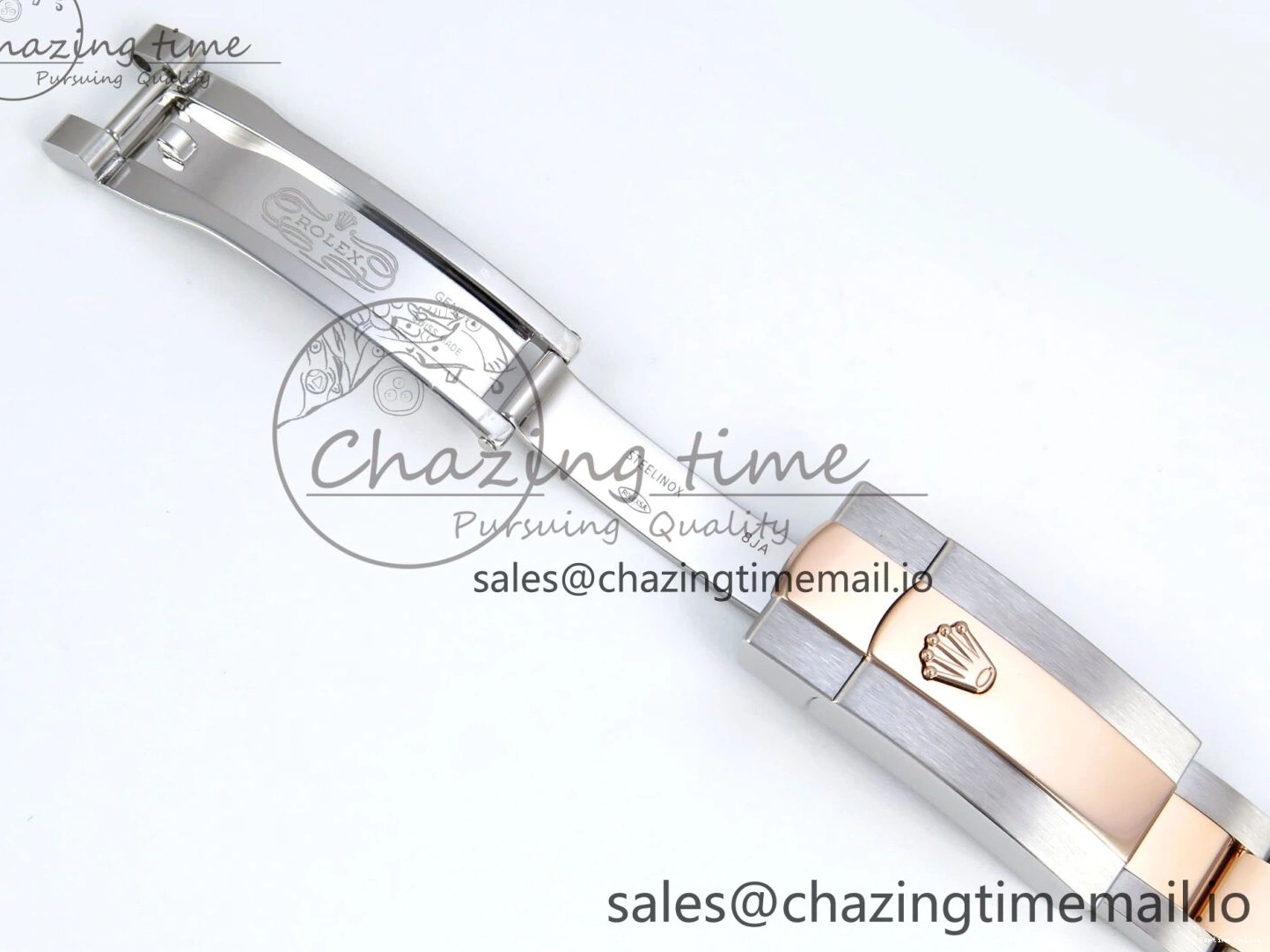 0515 Sleek DateJust 31 278381RBR ARF 1:1 Best Edition 904L Steel RG Roman Dial Diamonds Bezel on SS RG Oyster Bracelet ETA 382
